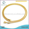 Heiße Verkauf runde Schlange Kette Gold Halskette Modelle 2015, Halskette für Kristall schwimmenden Medaillons